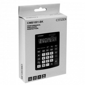 Калькулятор настольный, 10-разрядный, Correct SD-210, двойное питание (CMB1001BK)