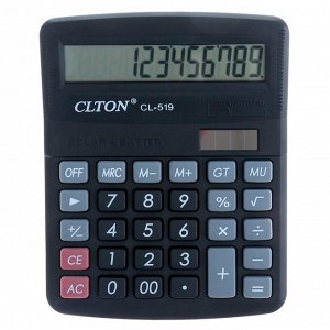 Калькулятор настольный, 12-разрядный, 519-CL, двойное питание