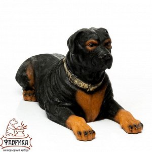 Ротвейлер Размеры (ШхВхД): 860 x 450 x 310
Фигура ротвейлер. Собака в точности повторяет фигуру настоящей собаки. Натуральная покраска. Материал изготовления: полистоун ударопрочный, влагостойкий.