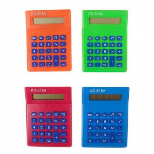 Калькулятор настольный, 8-разрядный, 518, с мелодией, МИКС