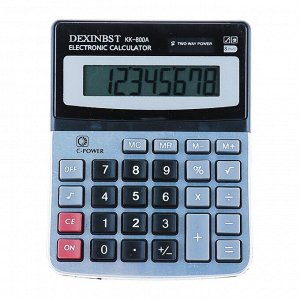 Калькулятор настольный, 8-разрядный, KK-800A, двойное питание