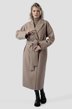 01-12007 Пальто женское демисезонное (пояс)