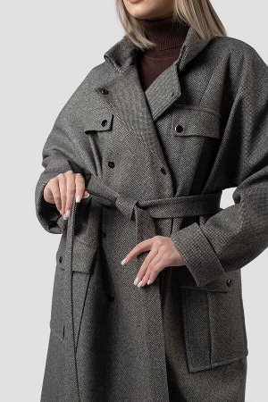 01-11940 Пальто женское демисезонное (пояс)