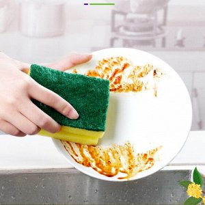 Губки для мытья посуды, набор 3 шт.
