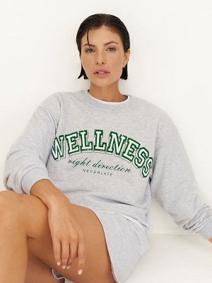 Свитшот WELLNESS свободного силуэта