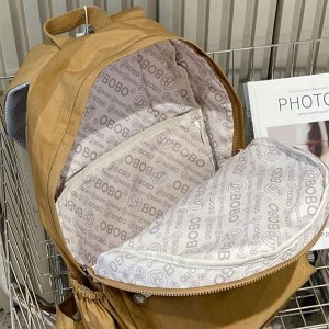 Рюкзак Видео: https-//www.modernbag.ru/media/upload/K2-BB-6035%20(1).mp4	Городской рюкзак бренда &quot;Bobo&quot;.
И снаружи, и внутри очень много дополнительных отделений, карманов и прочее, поэтому 