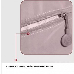 Сумка Женская сумка бренда &quot;Bobo&quot;.
Внутри: карман на молнии + 2 кармана б/молнии
С обратной стороны: карман на молнии
С лицевой стороны: доп. отделения на молнии
Материал: полиэстер, парашют