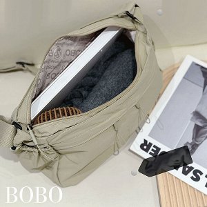 Сумка Отличная повседневная сумка &quot;Bobo&quot;.Очень легкая, очень прочная и вместительная.
Внутри: карман на молнии + 2 кармана б/молнии
С обратной стороны: карман на молнии
С лицевой стороны: до