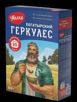 УВЕЛКА Хлопья 500г (1/6) Геркулес богатырский (20 мин) 876