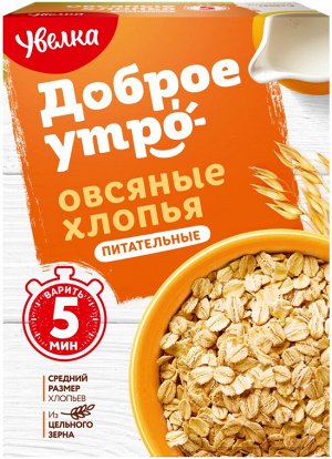 УВЕЛКА Хлопья 400г (1/6) овсяные питательные 851