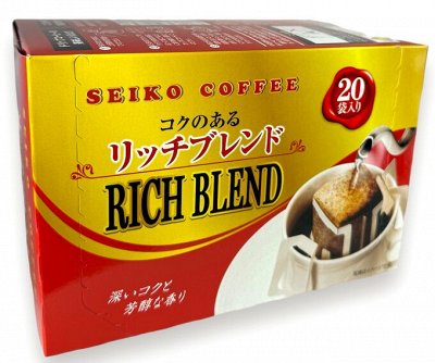 SEIKO Кофе Rich blend молотый 6,5г*20 п/э 1/12