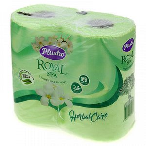 Туалетная бумага 2-х слойная "Plushe Royal Spa Herbal Care"