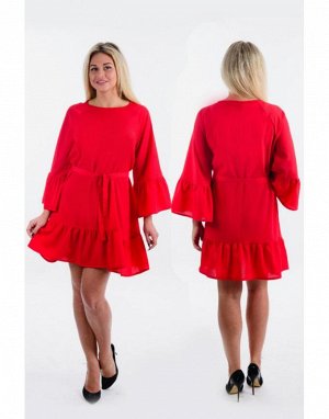 Женское платье П 666 (красный)
