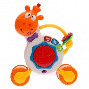 Развивающая игрушка «Забавный жираф», весёлые фразы и песенки, световые и звуковые эффекты