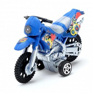 Мотоцикл инерционный "Кросс", цвета МИКС