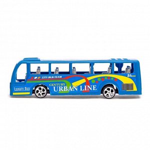 Автобус инерционный "Городская экскурсия", цвета МИКС