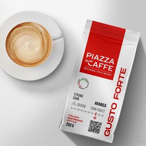 Кофе молотый Piazza del Caffe Gusto Forte, 250 г