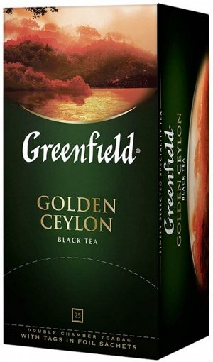 Чай Гринфилд Golden Ceylon пакет термосаше 2г 1/25/10, шт