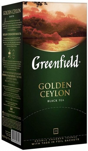 Greenfield Чай Гринфилд Golden Ceylon пакет термосаше 2г 1/25/10, шт