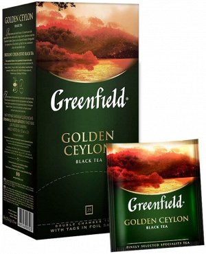 Чай Гринфилд Golden Ceylon пакет термосаше 2г 1/25/10, шт