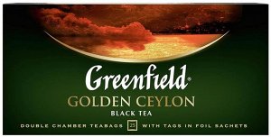 Чай Гринфилд Golden Ceylon пакет термосаше 2г 1/25/10, шт