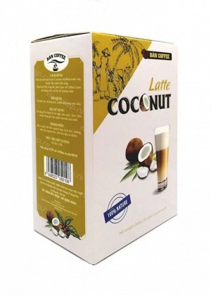 Кофе РАСТВОРИМЫЙ со вкусом кокоса ( 3 в 1) (12 пач*20гр) Т.М. BAN COFFEE