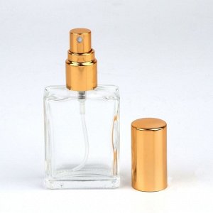 Флакон для парфюма, с распылителем, 15 мл, золотистый
