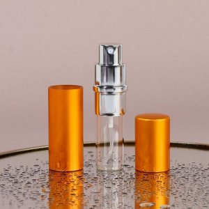 Флакон для парфюма, с распылителем, 10 мл, золотистый