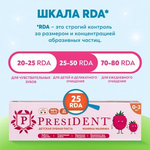 Детская зубная паста Мамина малина 32г 0-3лет