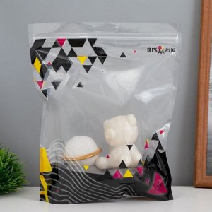 Фигурка светящаяся RISALUX «Медвежонок у Сатурна», LED-ночник, 2 Вт, LR44, 5x8x13 см