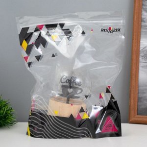 Фигурка светящаяся RISALUX «Люблю кофе», LED-ночник, 3xAG10, шар-8 см, 6.5x6.5x11.5 см