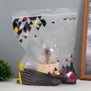 Фигурка светящаяся RISALUX «Люблю кофе», LED-ночник, 3xAG10, шар-8 см, 6.5x6.5x11.5 см