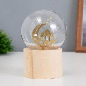 Фигурка светящаяся RISALUX «Храм-мечеть», LED-ночник, 3xAG10, шар-8 см, 6.5x6.5x11.5 см