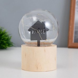 Фигурка светящаяся RISALUX «Дом», LED-ночник, 3xAG10, шар-8 см, 6.5x6.5x11.5 см