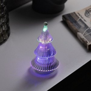 Фигура световая «Елочка» 14x8 см, от батареек 3хAG13 (в комплекте), свечение RGB