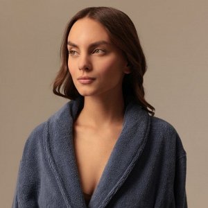 Халат махровый женский SL HOE: Basic "Ривьера", 100% хлопок, 420 г/м2