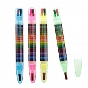 Набор цветных карандашей, 4 шт., со сменными грифелями, 18 цветов