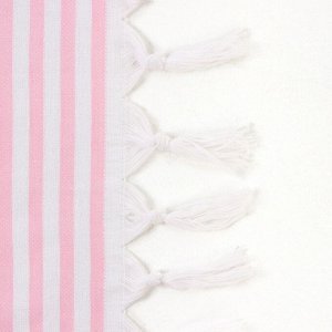 Полотенце пляжное Пештемаль, цв. розовый, 100*180 см, 100% хлопок, 180гр/м2