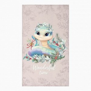 Полотенце кухонное: Новый год «Этель» Wonderful time 40x70 см, 100% хл, саржа 190 г/м²