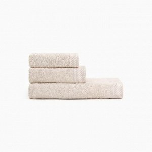 Набор махровых полотенец LoveLife "Natural beige" 3 шт: 70х130,50х80,30х50см хл100%