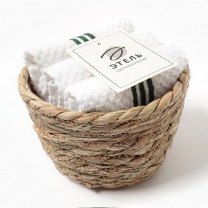 Набор декоративных новогодних салфеток «Этель» Greenish 30x30 см., 3штуки, 100%хлопок