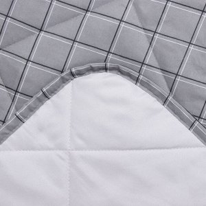 Покрывало LoveLife евро макси Gray cage 240*210±5см, новосатин, 100%п/э