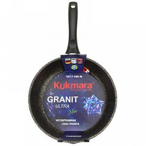 "Granit Ultra" Сковорода с тефлоновым покрытием д22см, h6см,