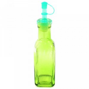 Бутылка для масла стеклянная "Цветная" 150мл, 4,5х4,5х19,5см