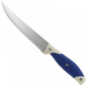 "Универсал" Нож кухонный 175мм с синей прорезиненной ручкой