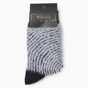 Носки женские махровые MINAKU, цвет темно-синий, р-р 36-41