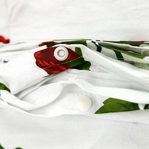 "Розы" Постельное белье, комплект "Евро Макси", 3 предмета: