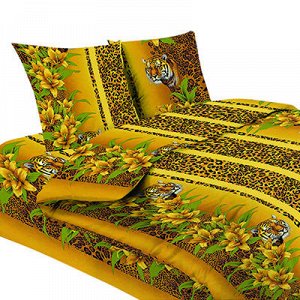 "Тигровые лилии" Постельное белье, комплект 1,5 спальный, 2
