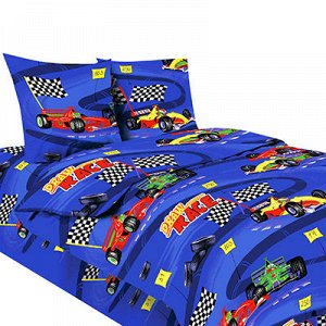 Детское постельное белье "Формула-1" комплект 1,5 спальный,
