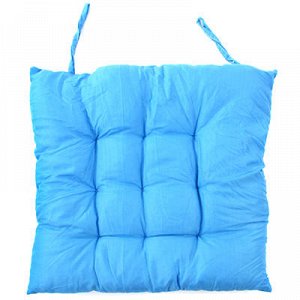Подушка для стула х/б 40х40см "Моника" голубой (наполнитель-